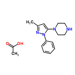1-(3-Methyl-1-phenyl-1H-pyrazol-5-yl)piperazine monoacetate | 906093-30-9